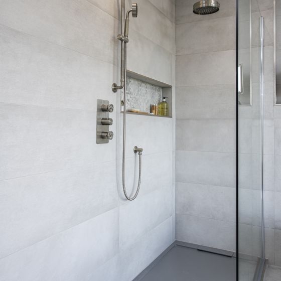 Urban Brushed Nickel Concealed Valve Shower Pack
