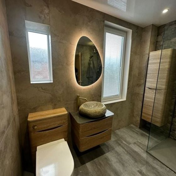Ivy Pebble Backlit LED Mirror