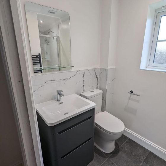 Ellis Floor Standing 600mm Vanity Unit in Charcoal