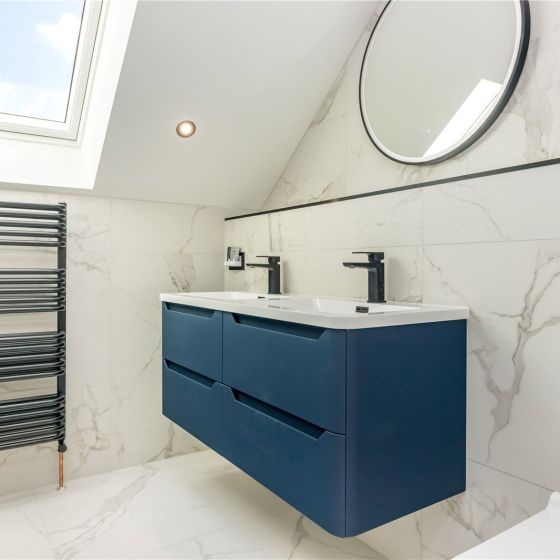 Wall Hung 1200mm Vanity Unit in Royal Blue