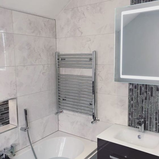 Neptune Chrome Heated Towel Rail