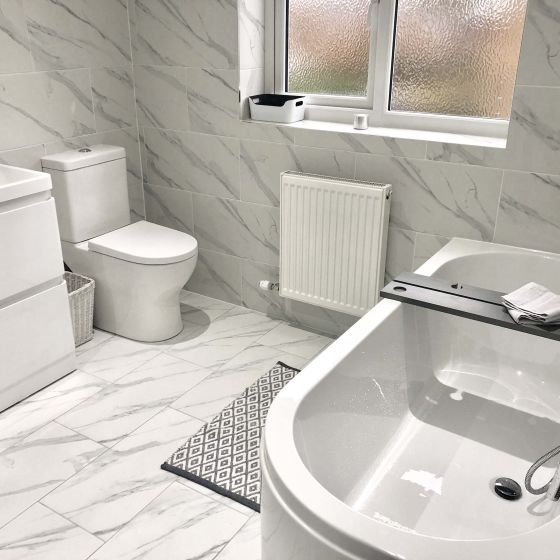 Marble Blanco Semi-Lappato Porcelain Tiles