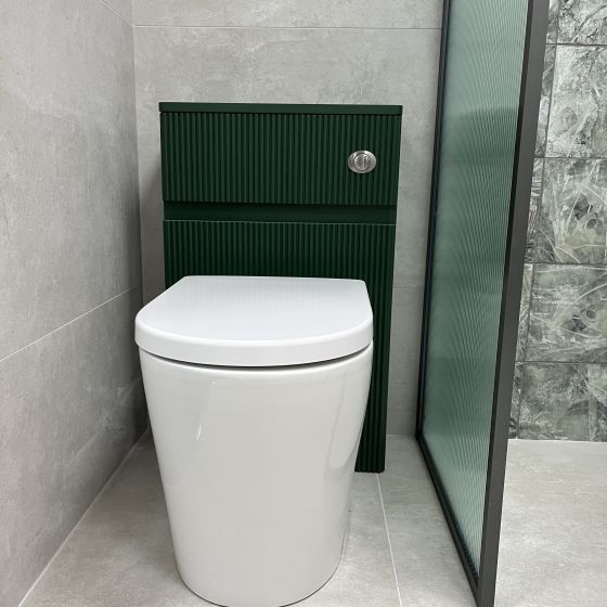 Ribbed WC Unit in Green