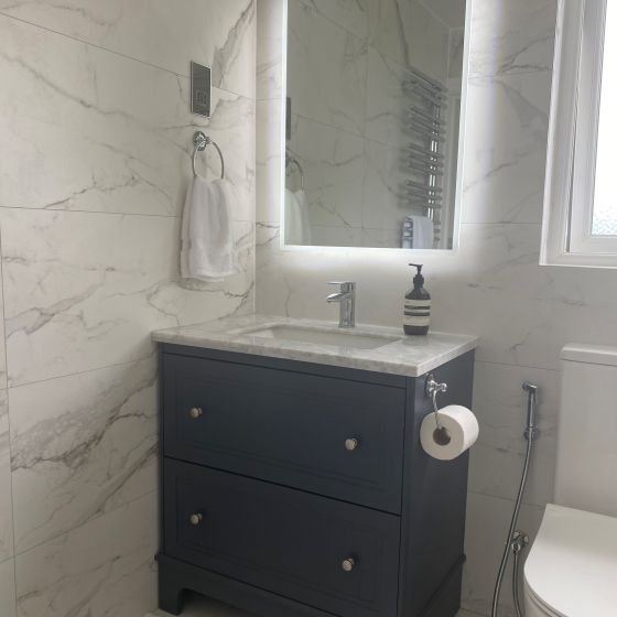 Ferris Midnight Grey Vanity Unit