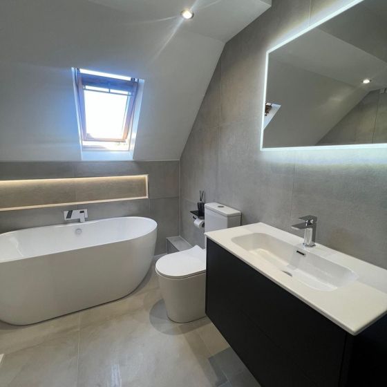 Jarrow LED Mirror with Built-In Bluetooth Speakers