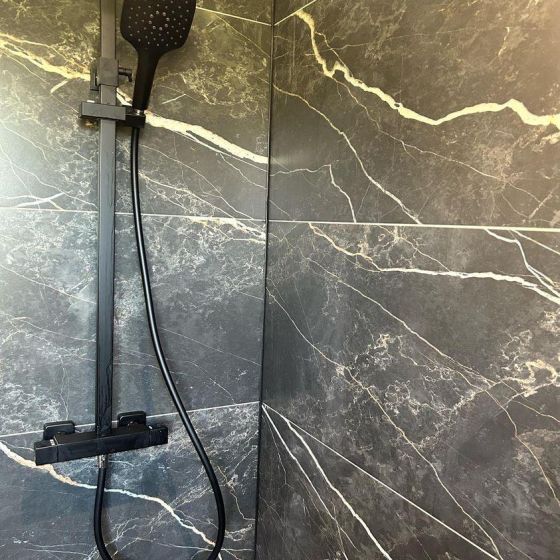 Camden Black Dual Luxury Shower Pack