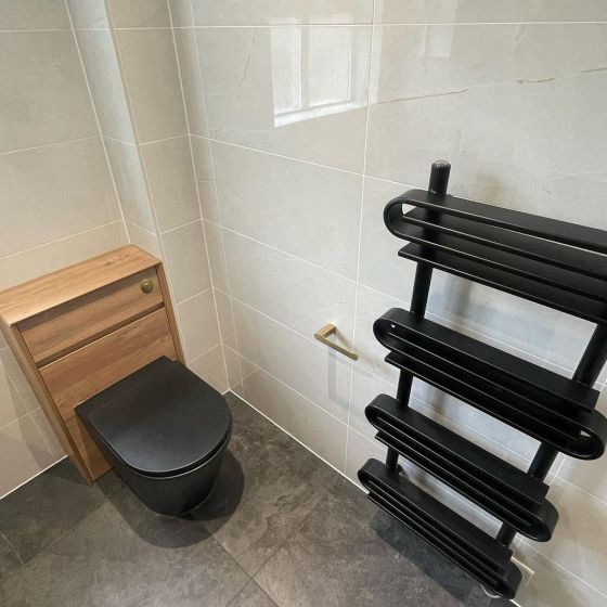 Anthracite Heated Towel Rail