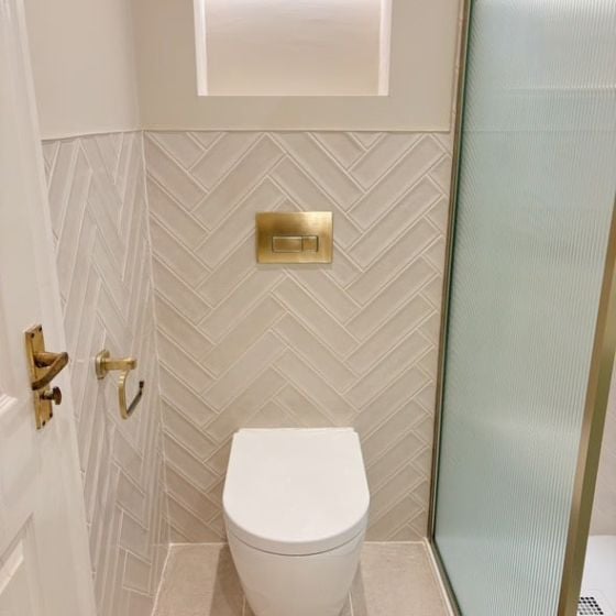 Navajo Blanco Gloss Ceramic Brick Tile