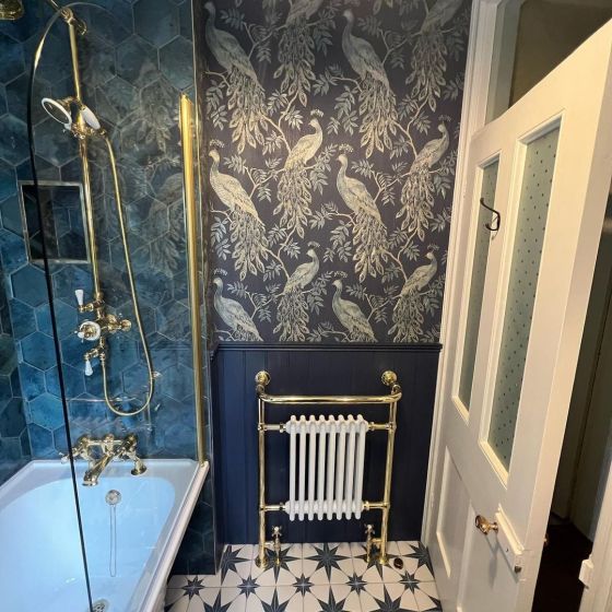 Fired Star Blue Ceramic Tile