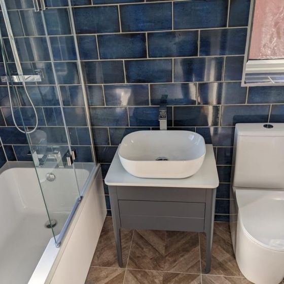 Stonehouse 650mm Slate Grey Vanity Unit