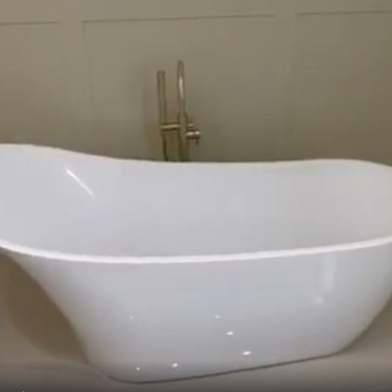 Moray Champagne Gold Knurled Tall Basin Tap