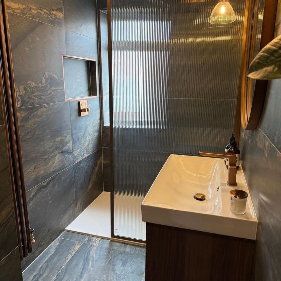 Duomo Dark Grey Marble Matt Porcelain Tile 600x1200mm