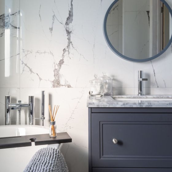 Pancho Chrome Basin & Bath Taps