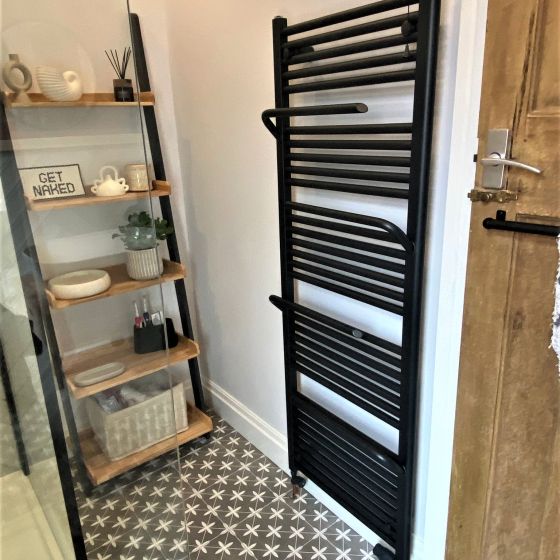 Jenka Anthracite Heated Towel Rail