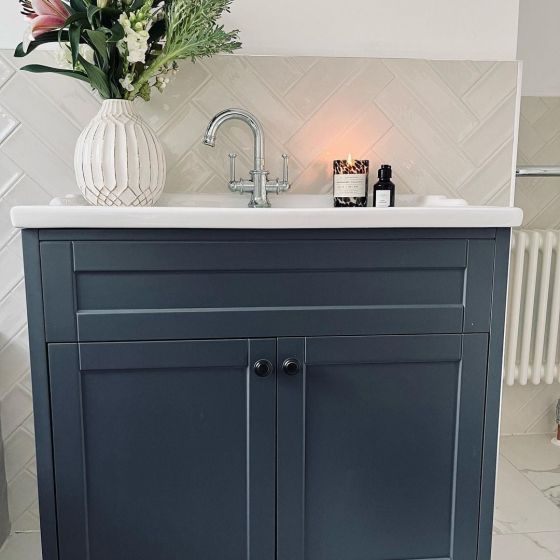 Arundel Floor Standing Vanity Unit Midnight Grey
