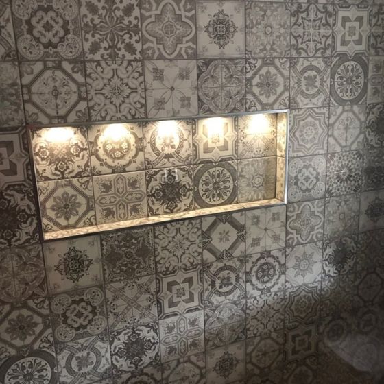 Aramean Grey Tiles & Niche