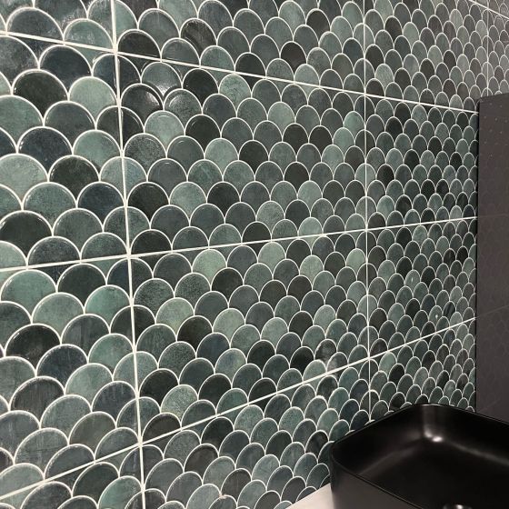 Atlantis Green Gloss Decor Ceramic Tiles