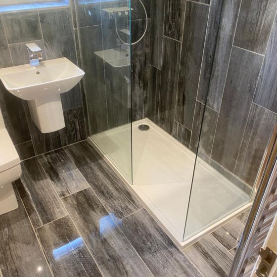 Myst Smoke Gloss Wood Effect Tile