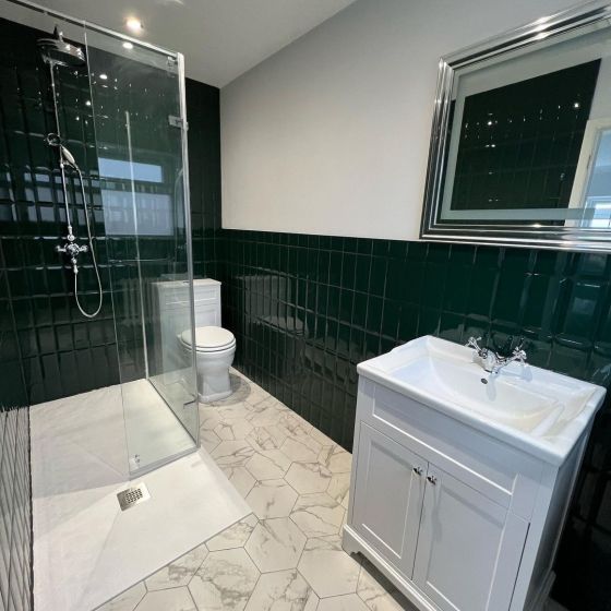 Metro Green Ceramic Brick Tile