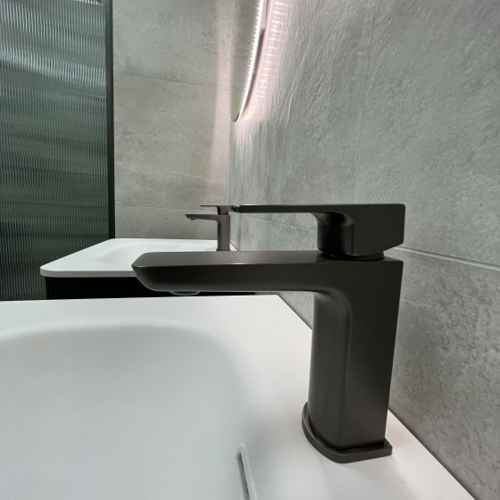 Gun Metal Basin Mixer Tap