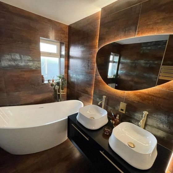Ivy Pebble Backlit LED Mirror