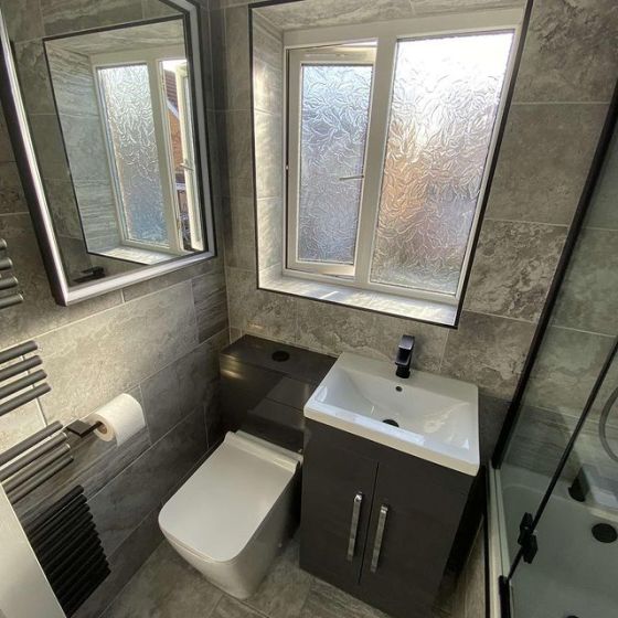 Nante Anthracite Grey WC & Vanity Unit