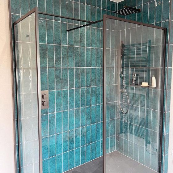 Lugano Green Ceramic Brick Tile