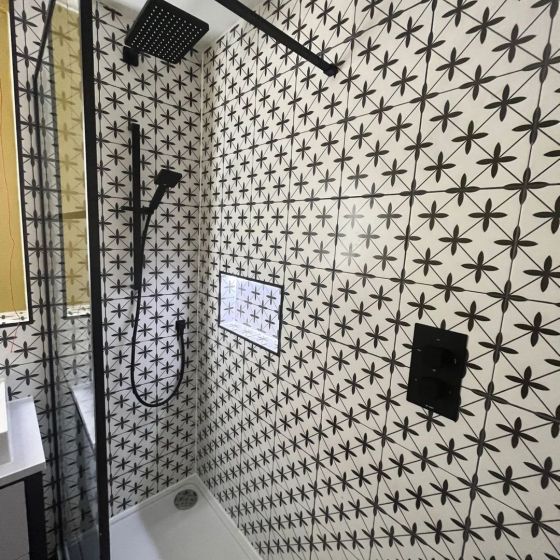 Potton White Pattern Ceramic Tile
