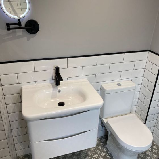 Erin White Wall Hung Vanity Unit