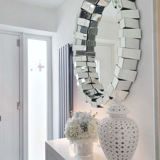 Perth Grey Double Vertical Flat Panel Radiator