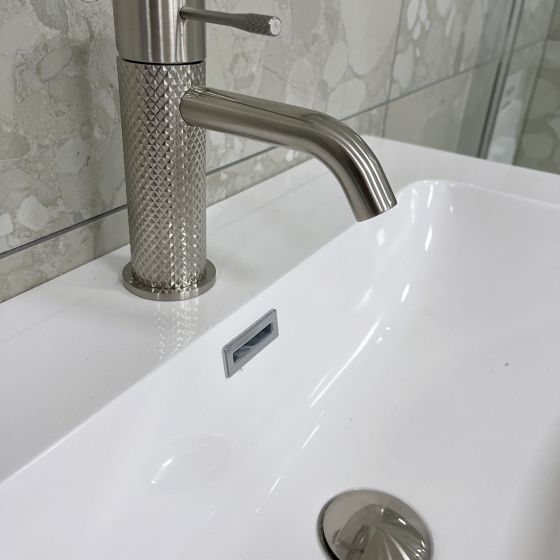 Moray Nickel Knurled Basin Tap