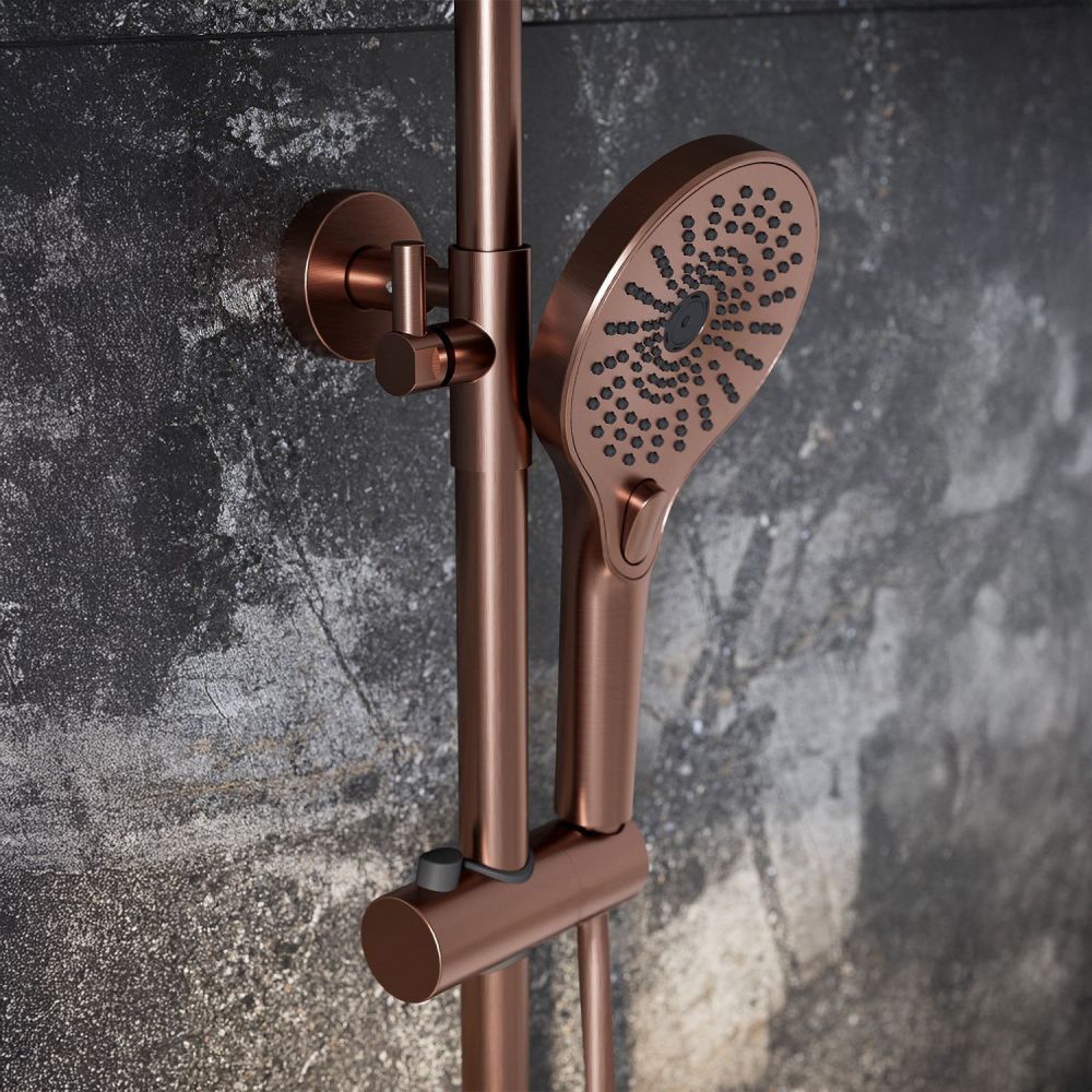 Moray Satin Bronze Thermostatic Shower Pack