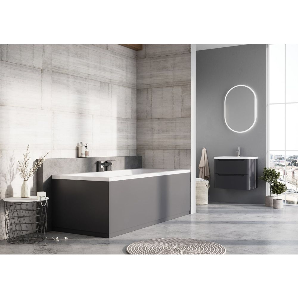 Ellis Charcoal Front Bath Panel 1800mm