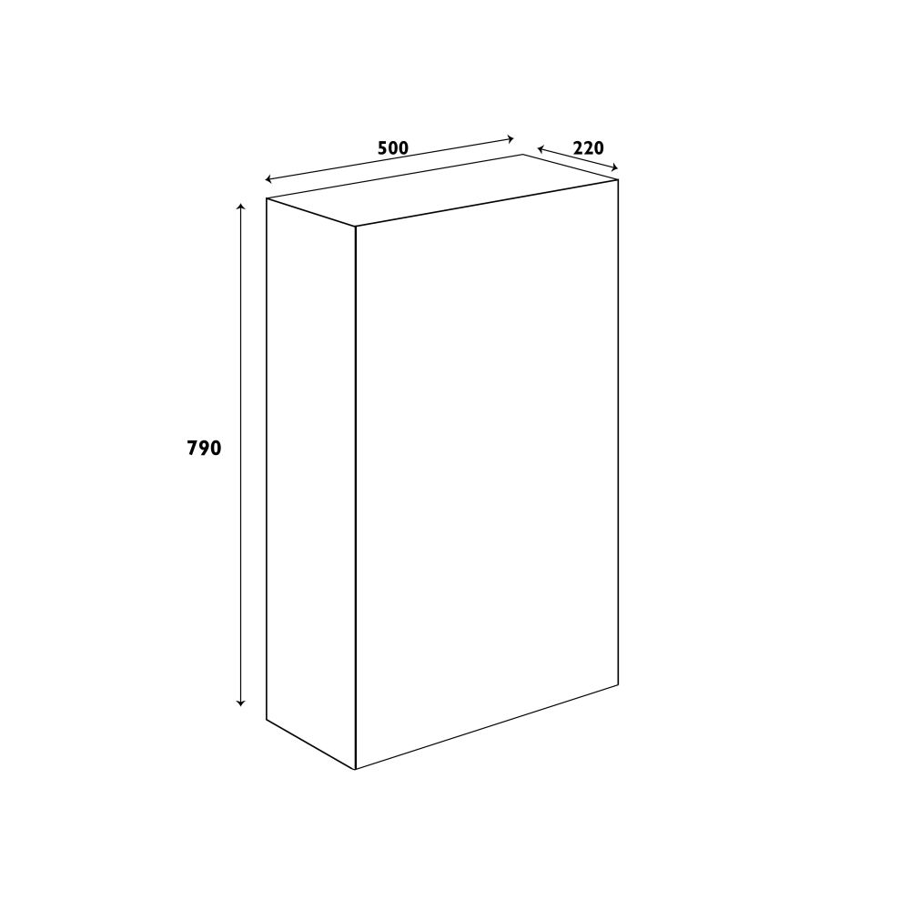 Neon Gloss Light Grey WC Unit