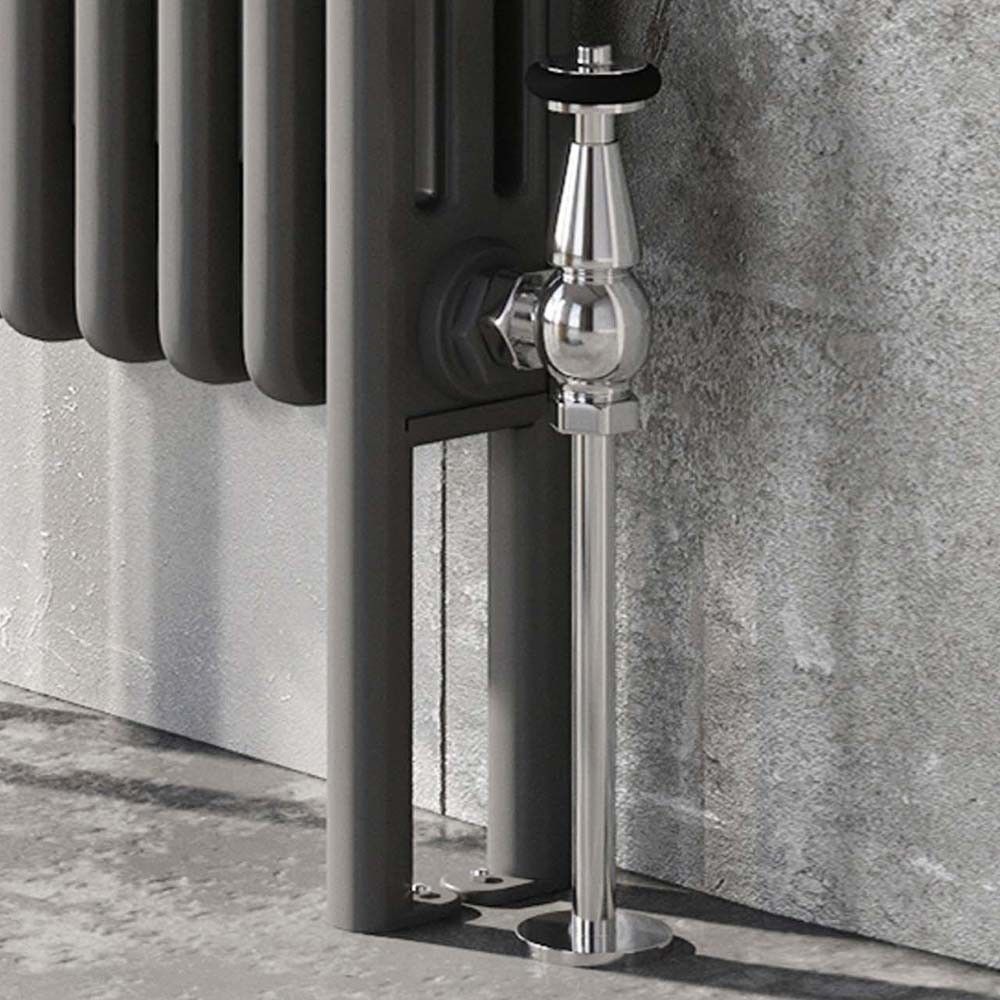 Upton Grey Double Vertical Column Radiator 1800x290mm