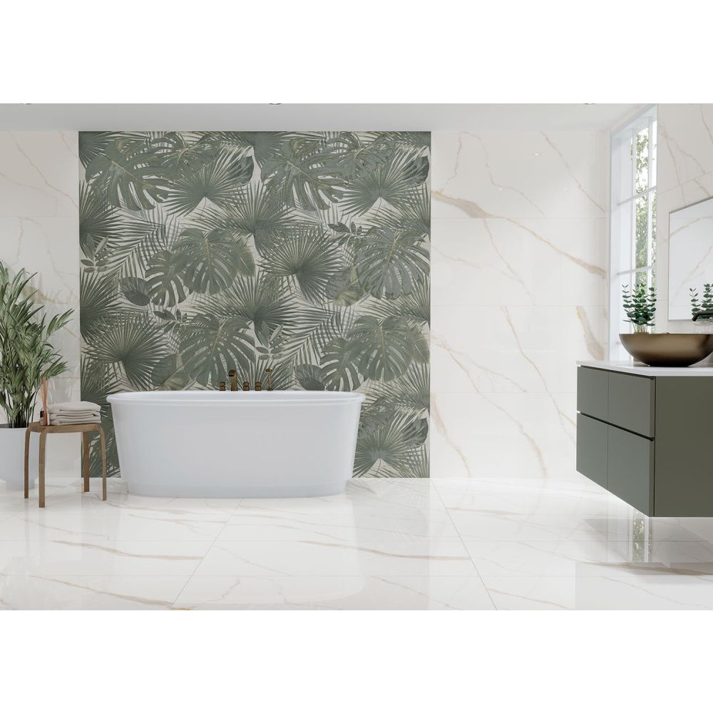 Bonito Jungle Matt Porcelain Tile - 1200x600mm Roomset