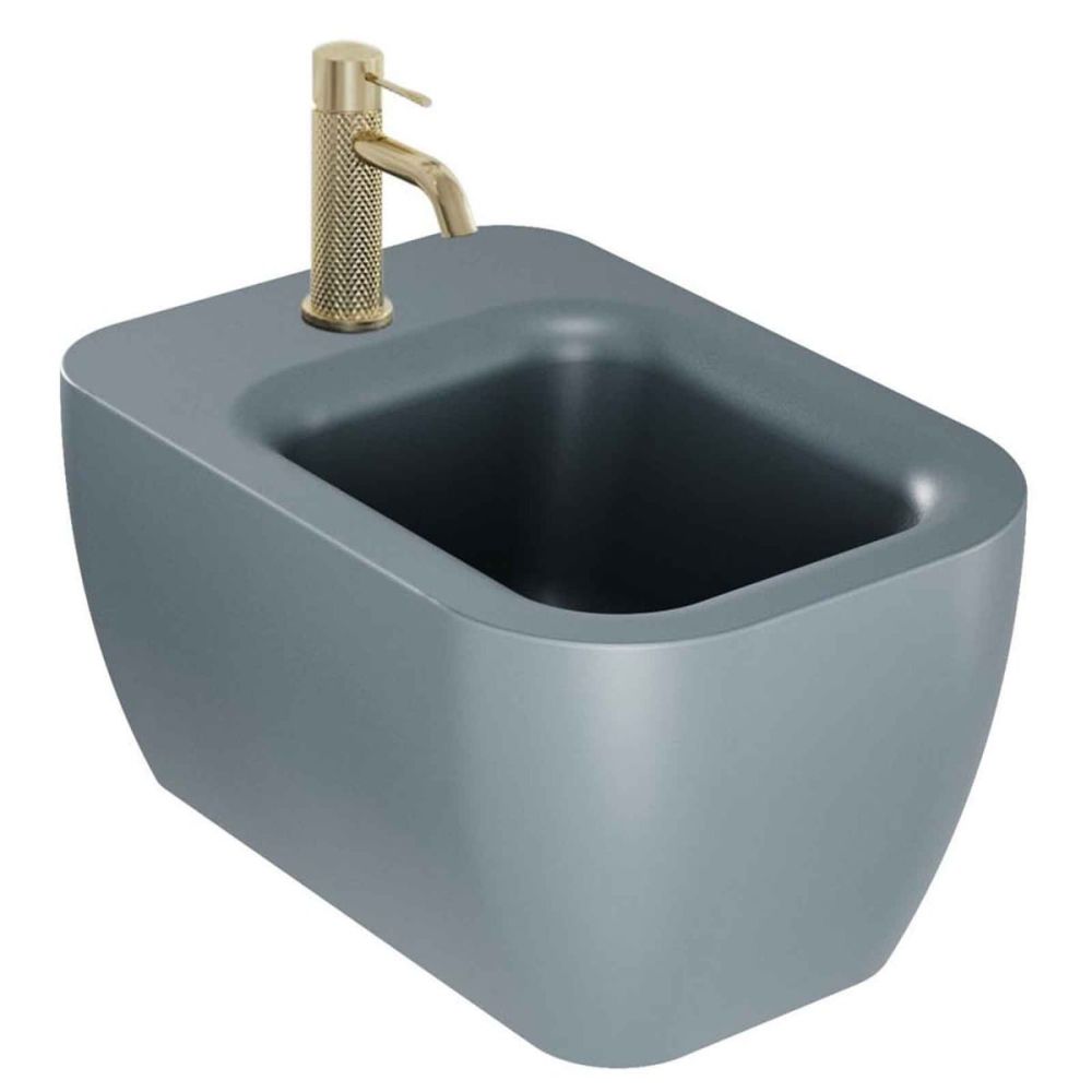 Micheli Matt Grey Wall Hung Bidet