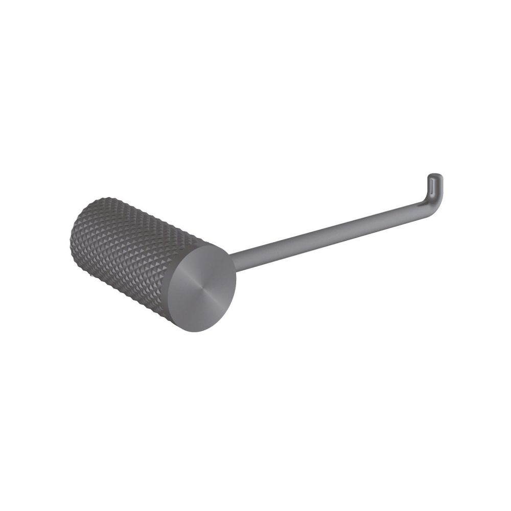 Moray Gunmetal Knurled Toilet Roll Holder