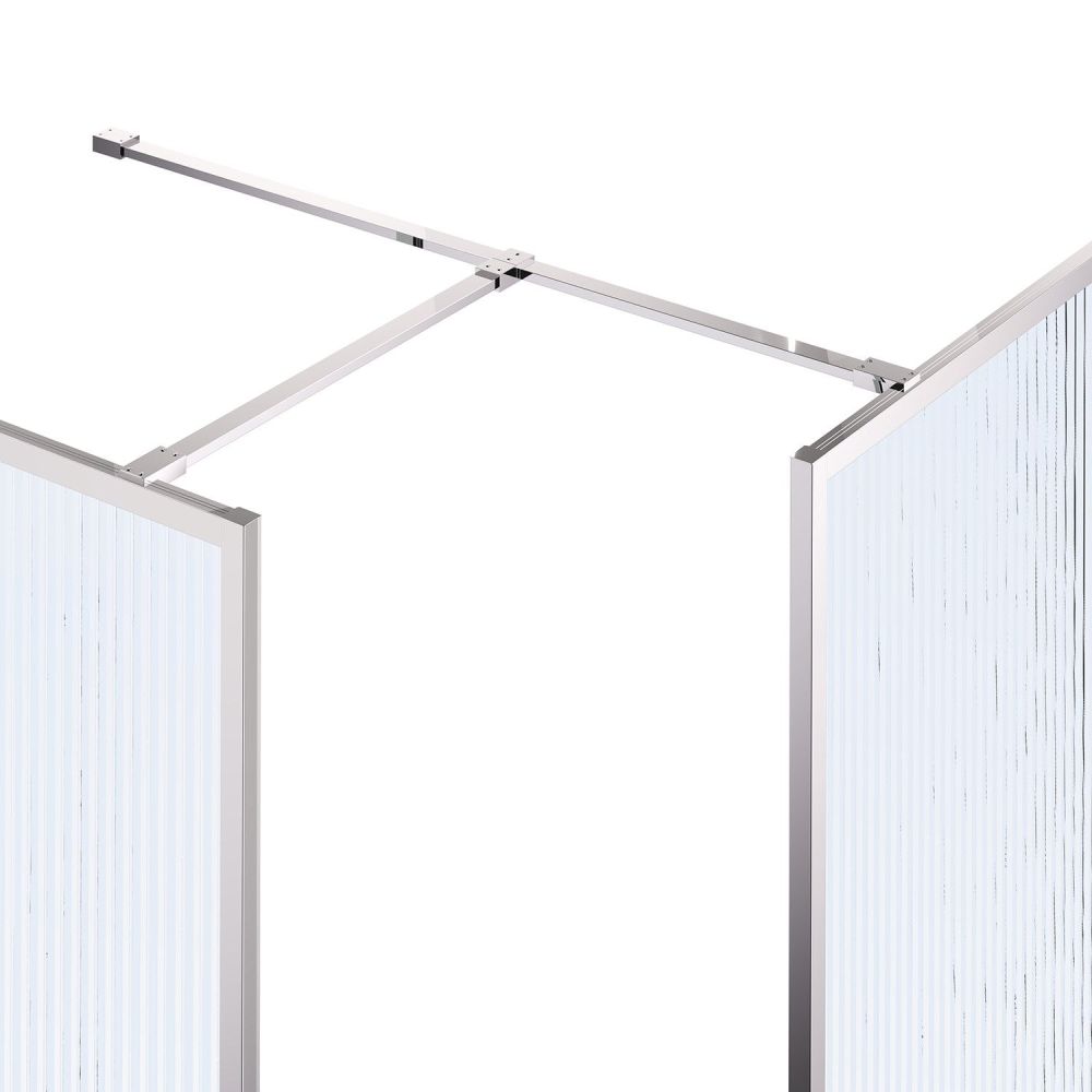 Amien Chrome Shower Screen T-Junction Support Bar Extension