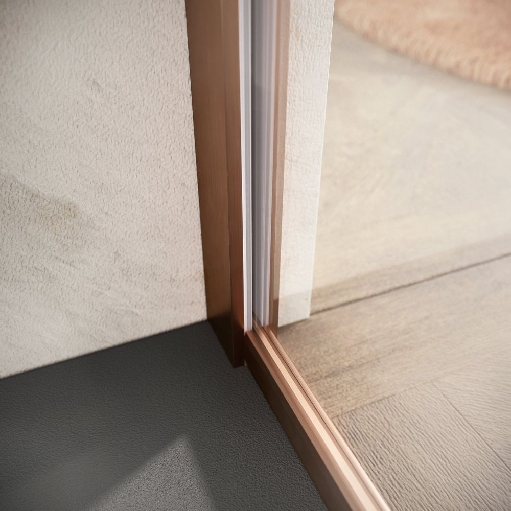 Ryland Brushed Bronze Shower Side Panel