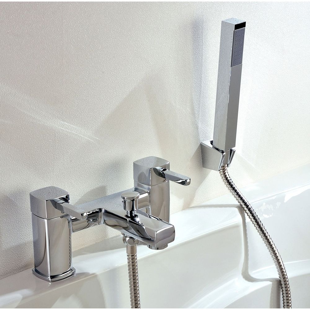 Quadro Chrome Bath Shower Mixer Tap