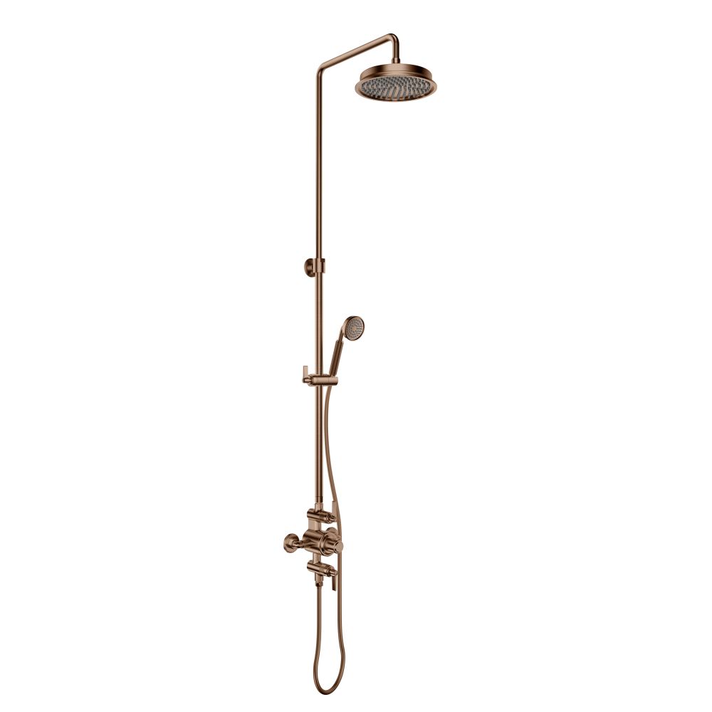 Downton Bright Copper Exposed Valve Shower Pack