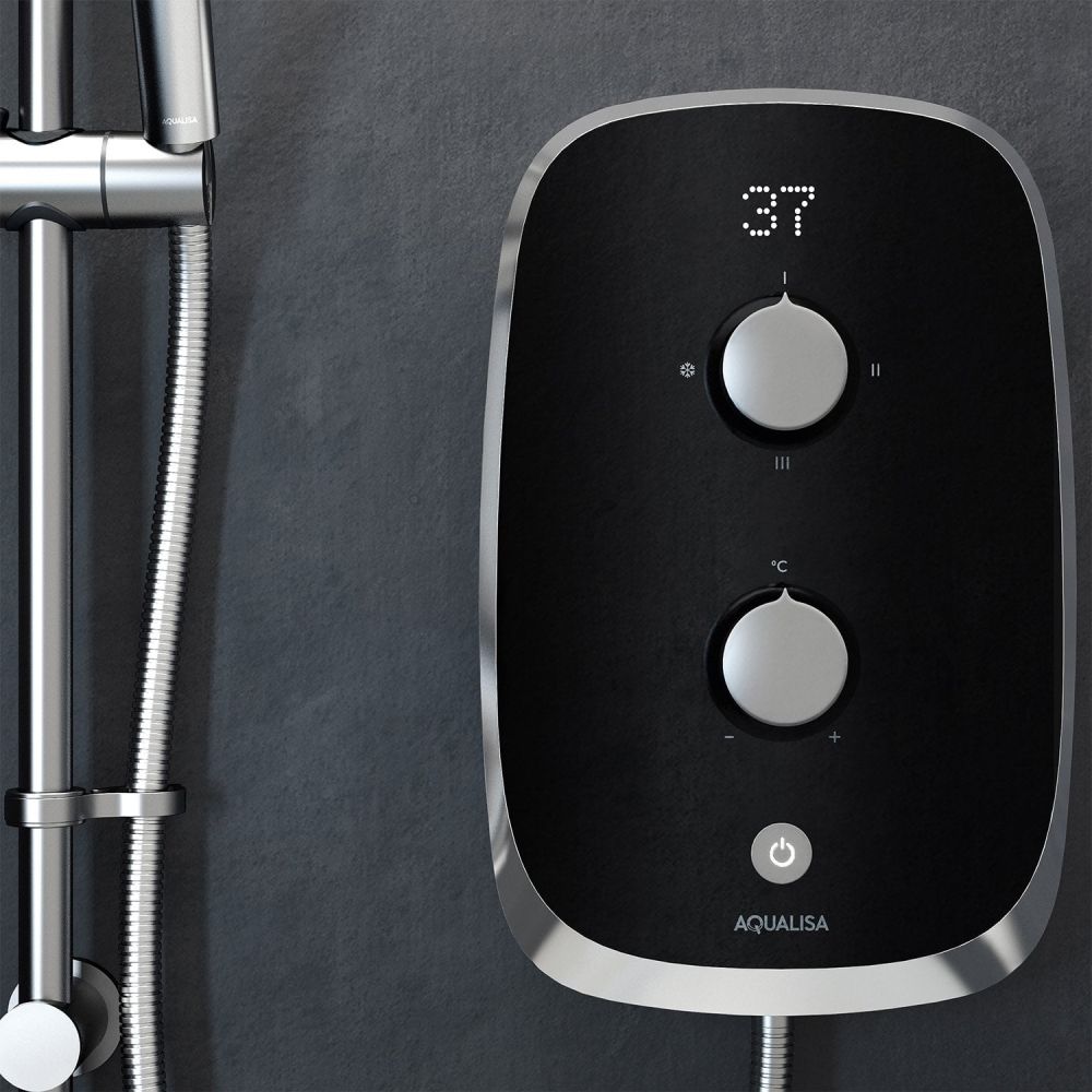 Aqualisa Ventress Midnight Black Electric Shower 10.5kW