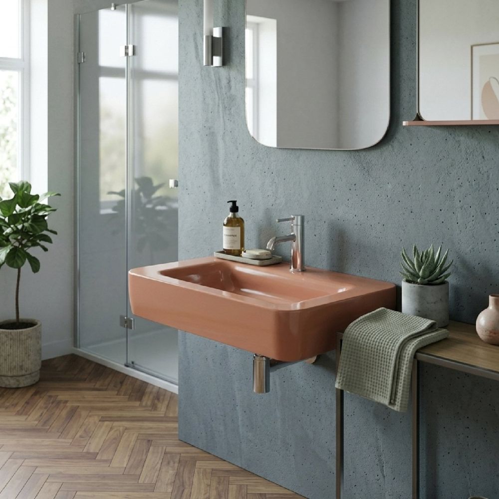 Micheli Carmello Gloss Wall Hung Basin 700mm