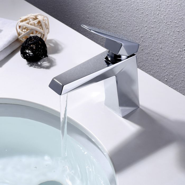 Modern Ike Chrome Basin Mixer Tap