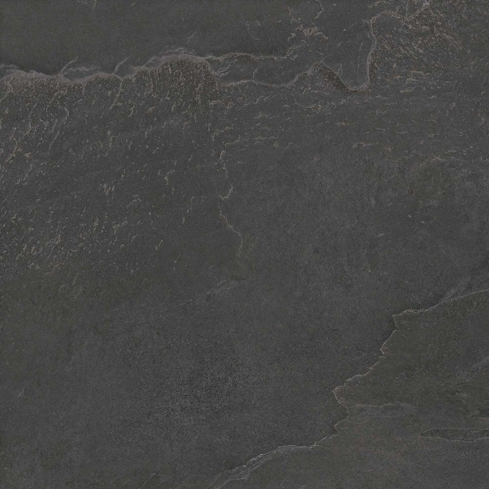 Angelo Black Stone Effect Porcelain Tile 598x598mm