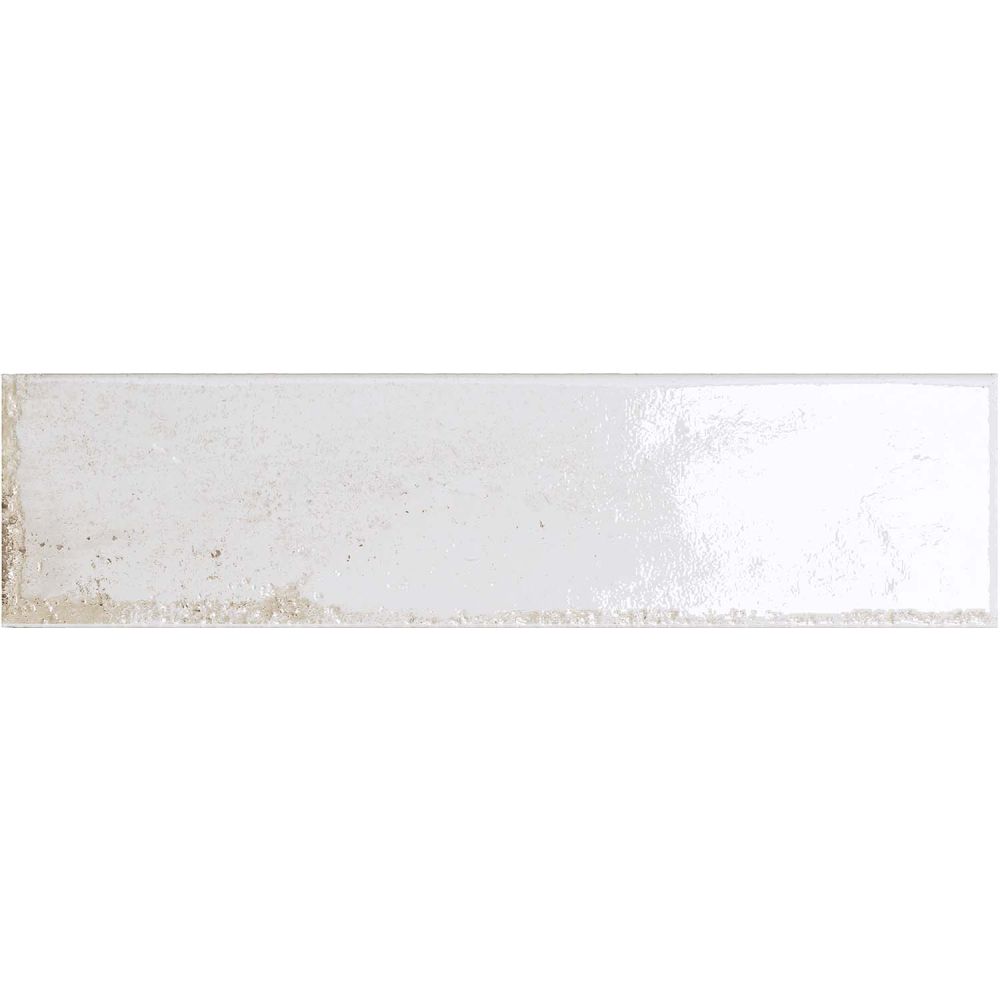 Bergamo White Porcelain Brick Tile 75x300mm