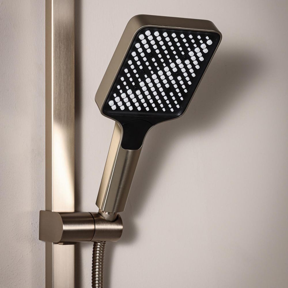 Flint Champagne Gold Thermostatic Shower Pack