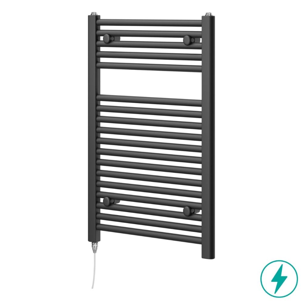 Neptune Anthracite Electric Heated Towel Rail 770x500mm
