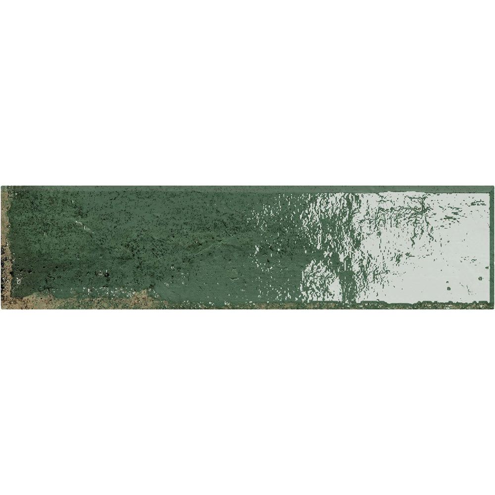 Bergamo Green Porcelain Brick Tile 75x300mm